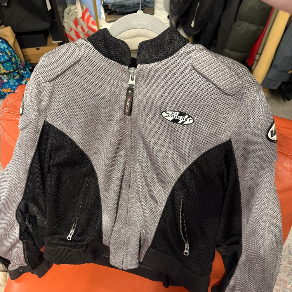 Joe Rocket Gray and Black Mesh Riding Jacket